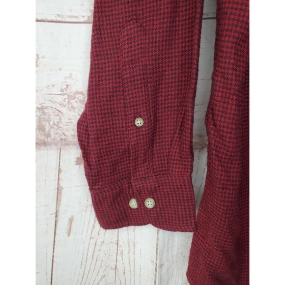 BCC Khakis Maroon Full Button Up Soft Shirt With Extra Buttons - Picture 3 of 12
